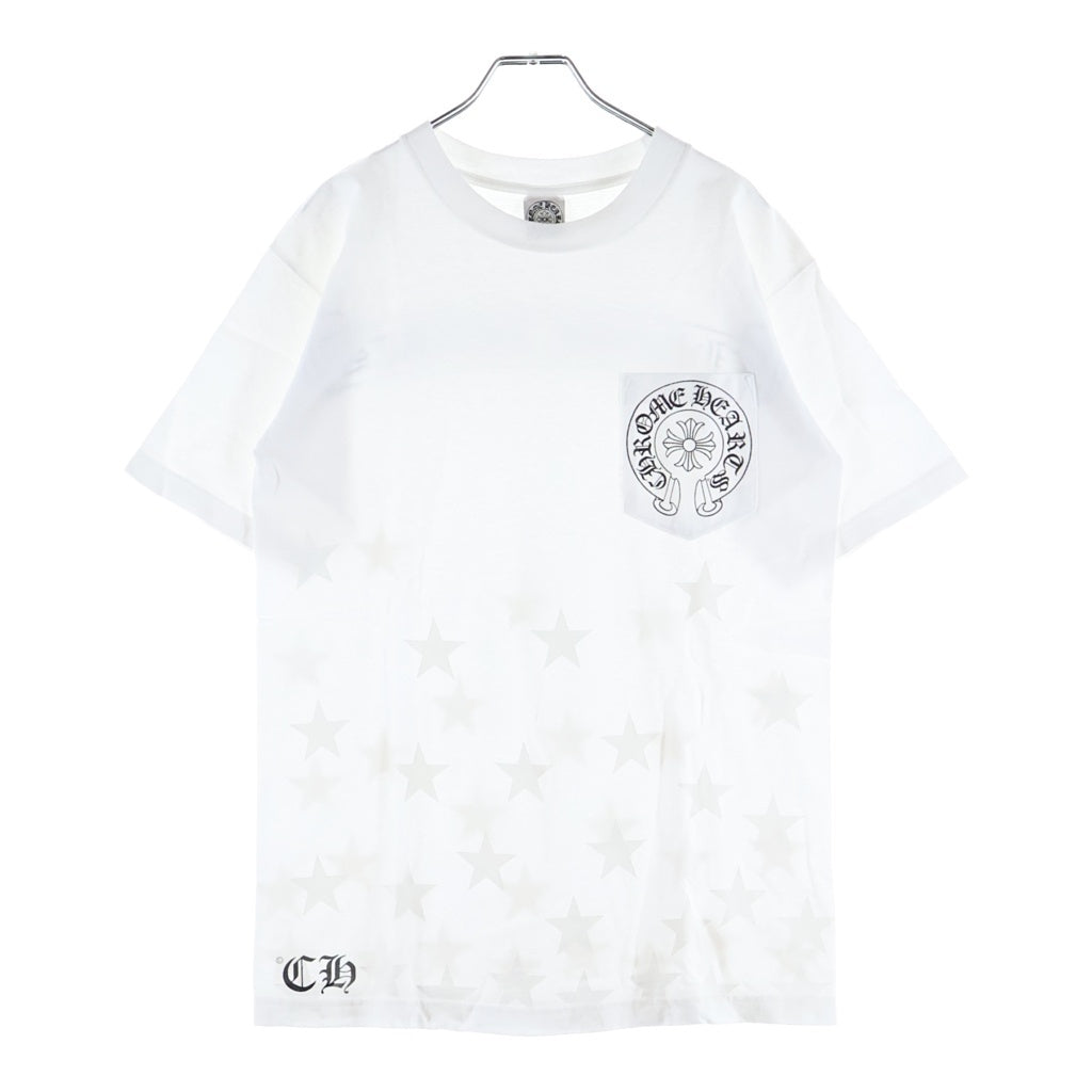 CHROME HEARTS(クロムハーツ) OLD CH T-SHRT オールド ホースシュー スタープリント 半袖Tシャツカットソー ホワイト