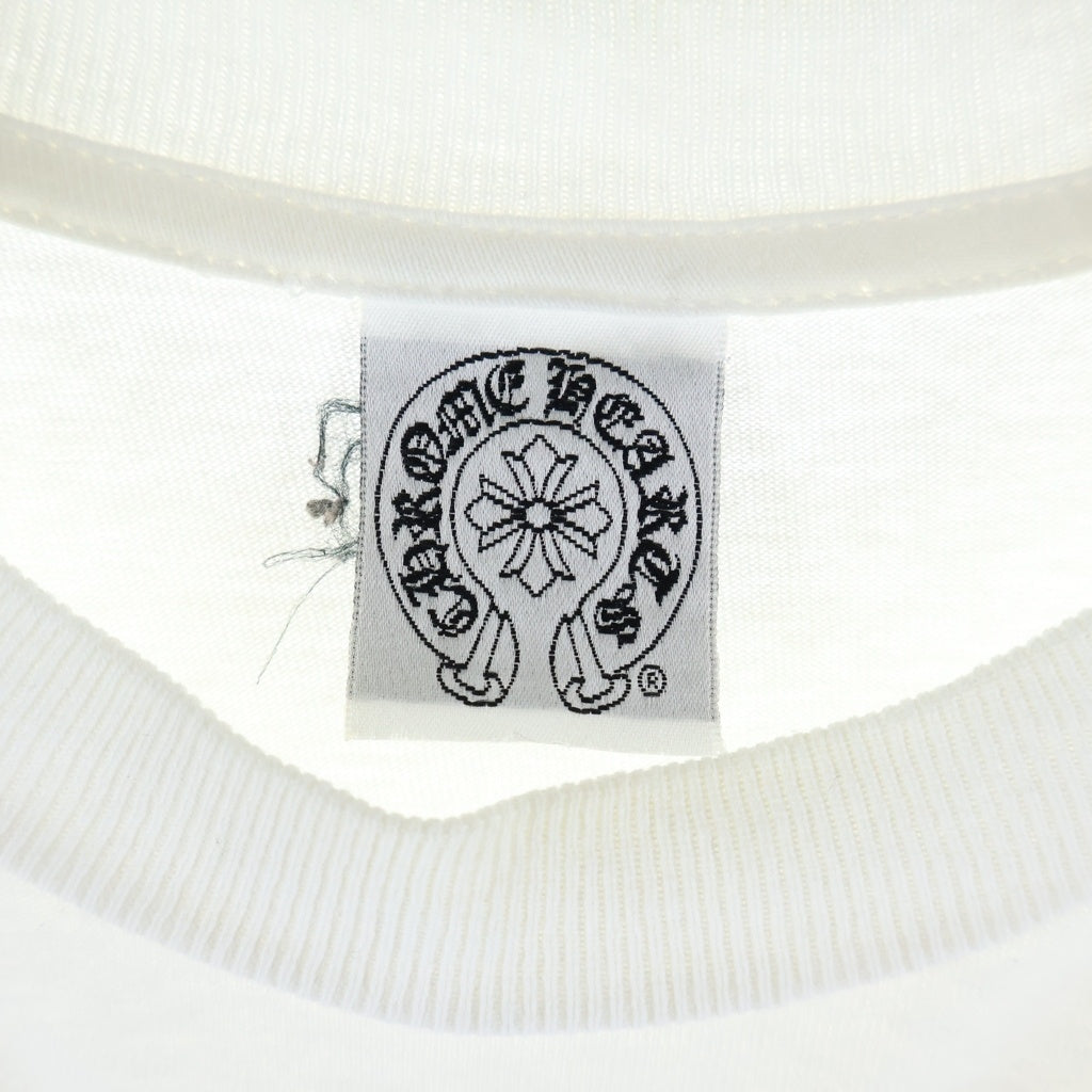 CHROME HEARTS(クロムハーツ) OLD S/S オールド バックセメタリークロスプリント 半袖Tシャツカットソー ホワイト