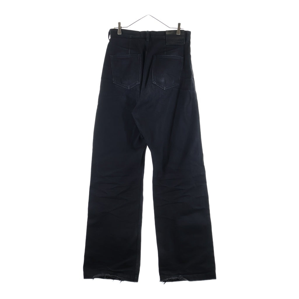 Rick Owens(リックオウエンス) 22AW GETH CUT PANTS ゲスカットパンツ 16oz ブラックデニム ブラック RR02B2324-HBLKJP