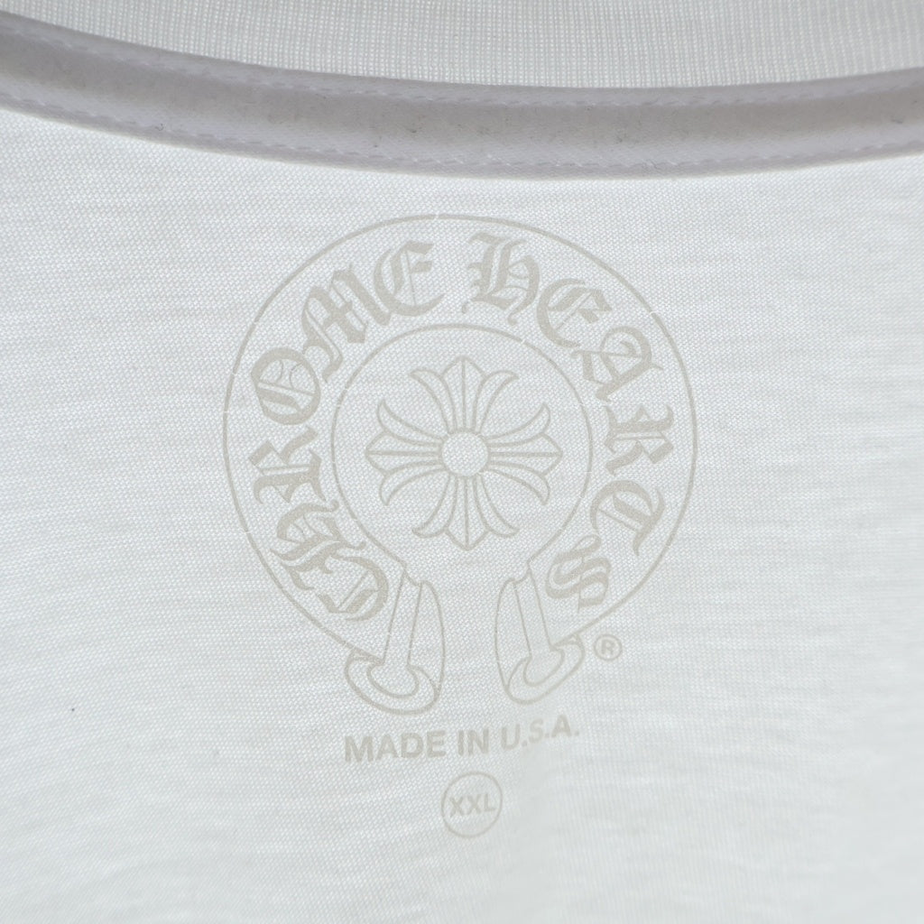 CHROME HEARTS(クロムハーツ) LAS VEGAS S/S TEE ラスベガス限定 ホースシューバックプリント半袖Tシャツ ホワイト