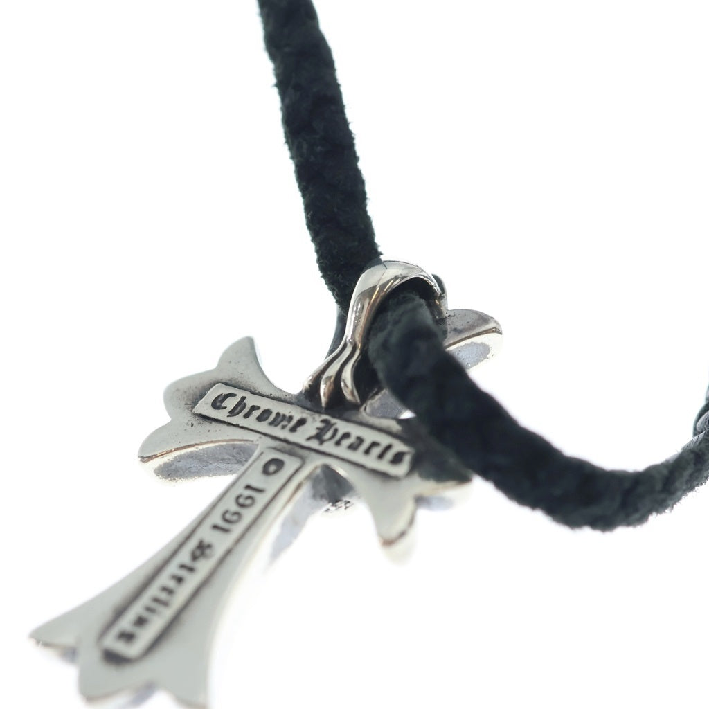 CHROME HEARTS(クロムハーツ) CH CRS SMLスモールCHクロス BC ボロチップブレイド ネックレス シルバー BCA220
