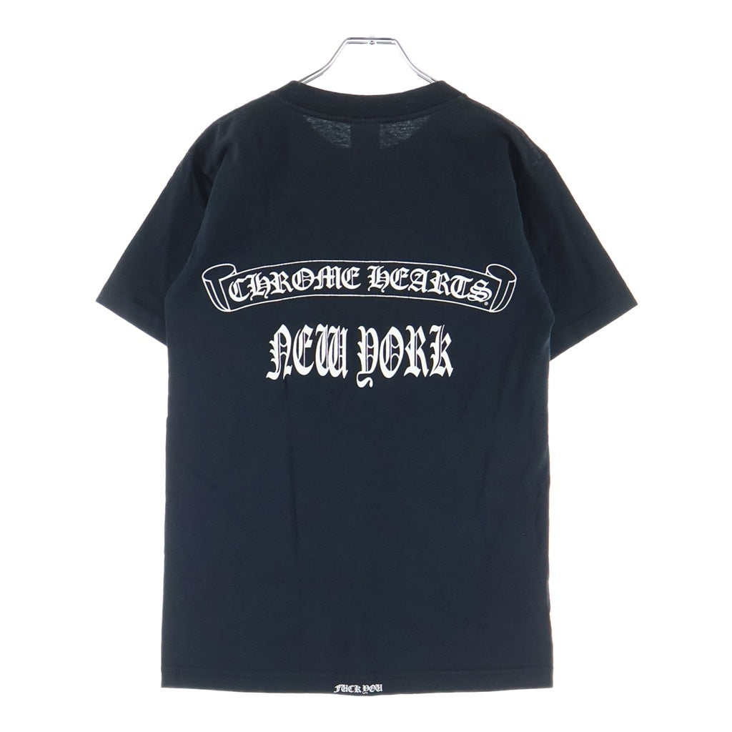 CHROME HEARTS(クロムハーツ) OLD NEW YORK SCROLL LABEL FUCK YOU S/S TEE オールド ニューヨーク スクロールラベル ファックユープリント半袖Tシャツ ブラック