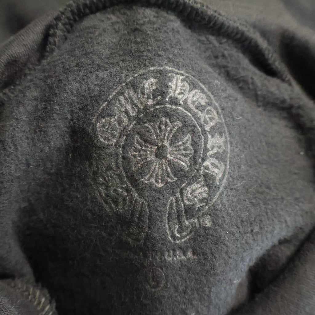 CHROME HEARTS(クロムハーツ) Vertical Logo Pullover Hoodie ヴァーティカルロゴ プルオーバーフーディー スウェットパーカー ブラック