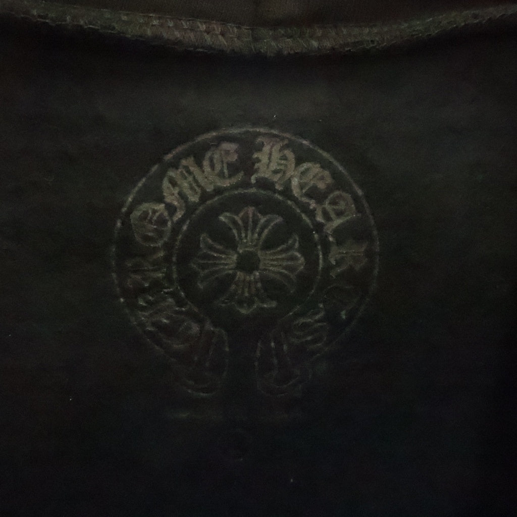 CHROME HEARTS(クロムハーツ) SWTSHRT PLVR OSAKA 大阪限定バックホースシュープリントプルオーバーパーカー スウェットフーディー ブラック