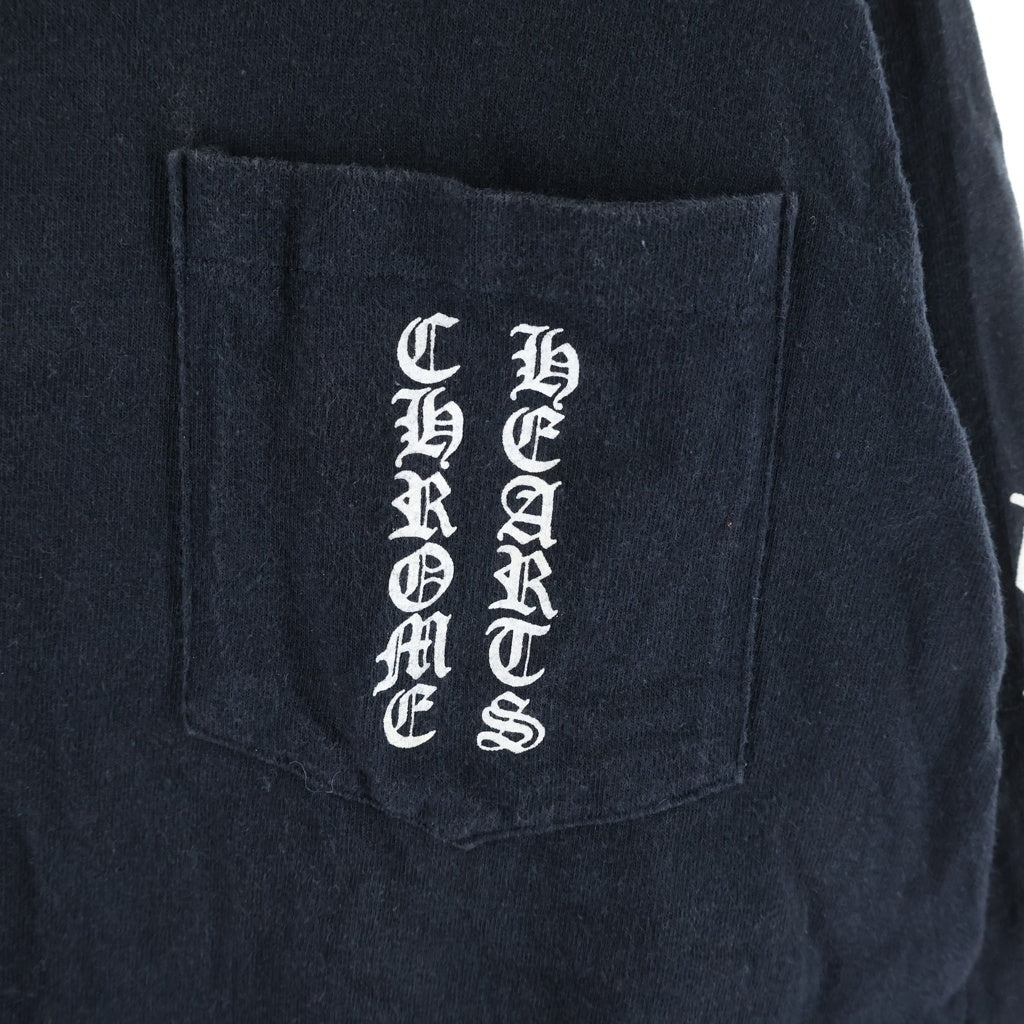 CHROME HEARTS(クロムハーツ) OLD CH SCROLL LOGO L/S TEE オールド スクロールロゴ アームプリント 長袖Tシャツ ブラック