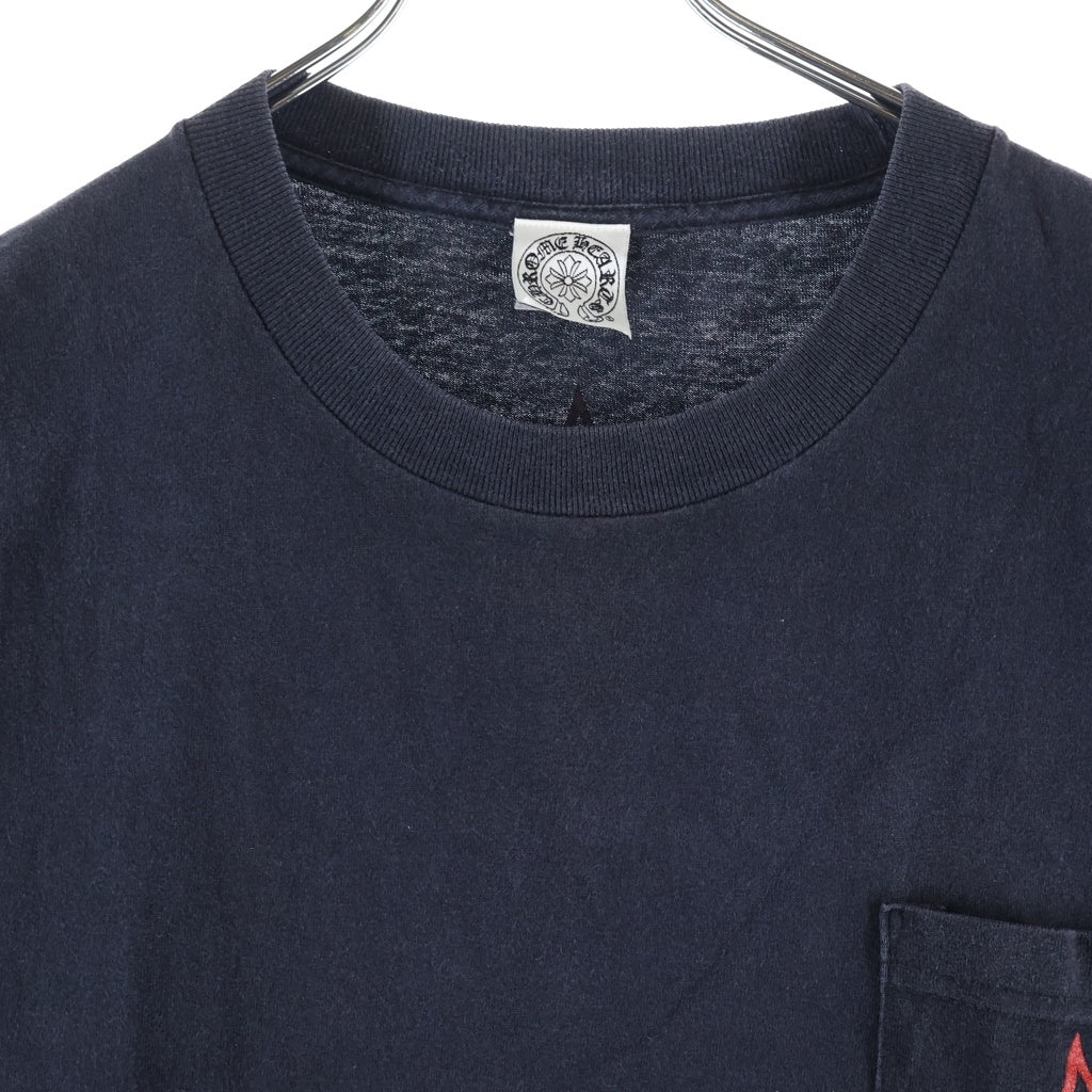 CHROME HEARTS(クロムハーツ) OLD オールド スター CHクロス プリント 半袖Tシャツカットソー ブラック