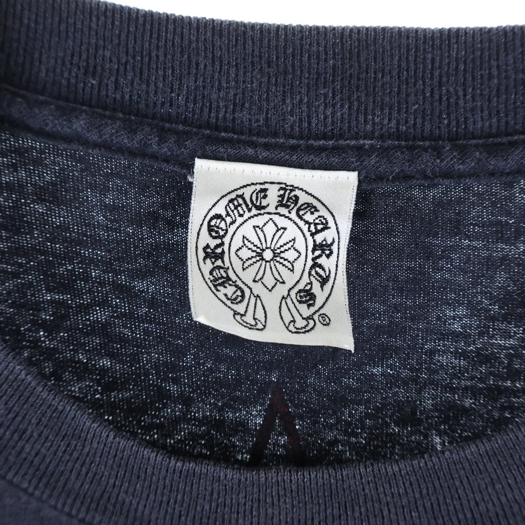 CHROME HEARTS(クロムハーツ) OLD オールド スター CHクロス プリント 半袖Tシャツカットソー ブラック