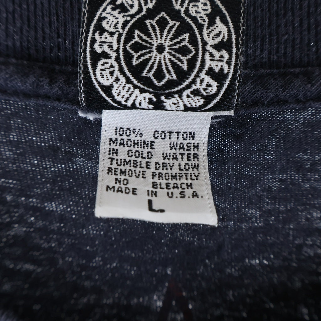 CHROME HEARTS(クロムハーツ) OLD オールド スター CHクロス プリント 半袖Tシャツカットソー ブラック
