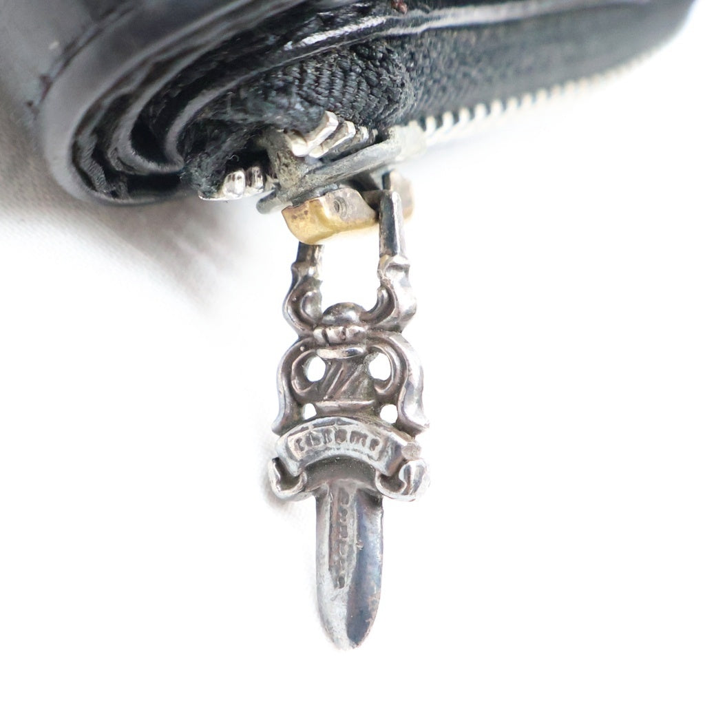 CHROME HEARTS(クロムハーツ) SQ ZIP BILL スクエアジップビル レザーウォレット 財布 ブラック