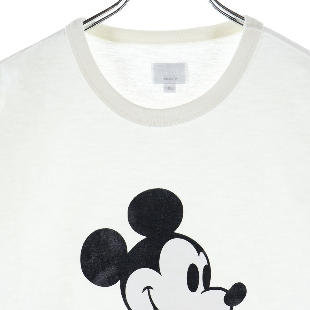 SUPREME(シュプリーム) 09AW ×Disney Mickey Mouse S/S Tee ディズニー ミッキーマウス クルーネック半袖Tシャツカットソー ホワイト