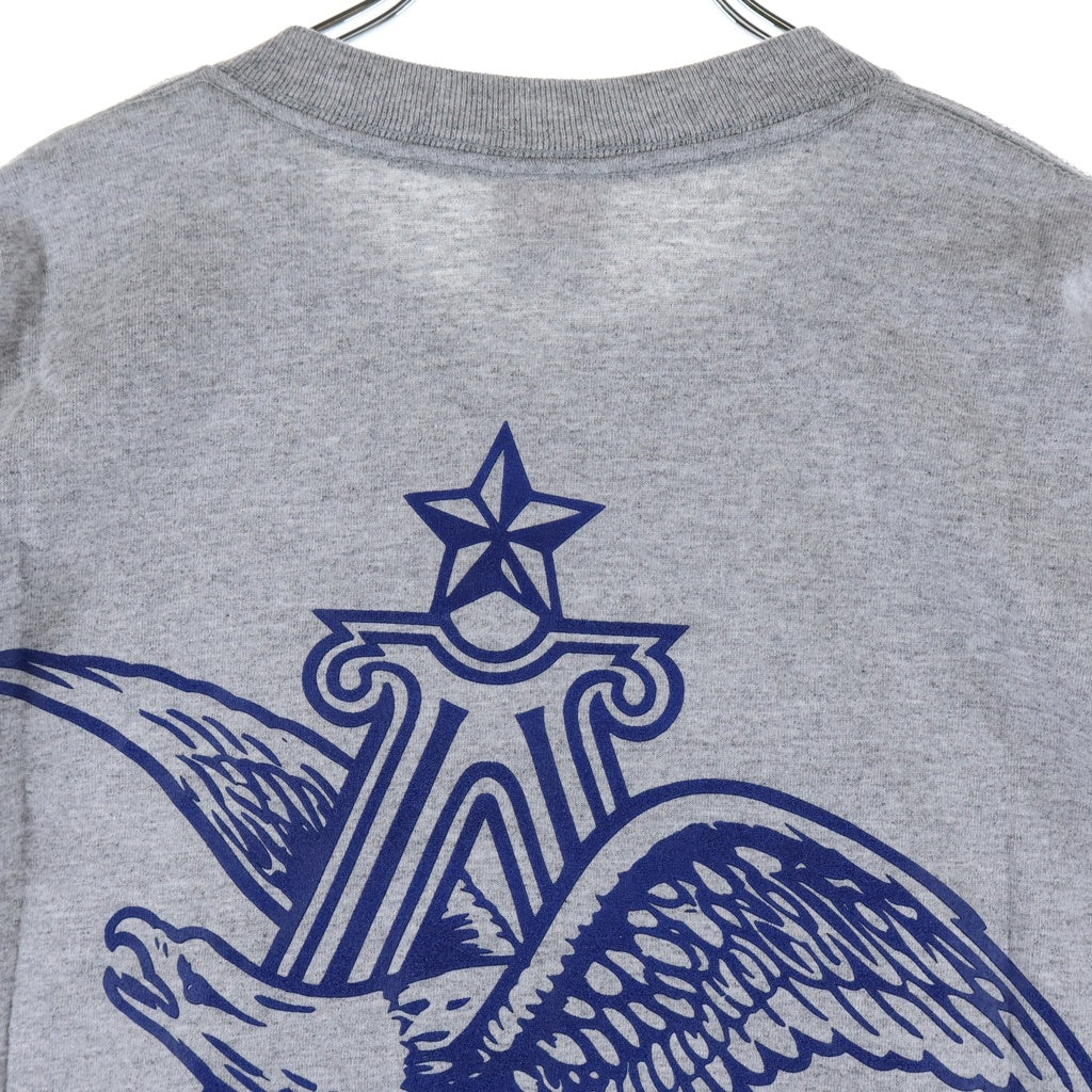SUPREME(シュプリーム) 09SS ×Budweiser Logo Tee バドワイザー プリント半袖Tシャツカットソー グレー