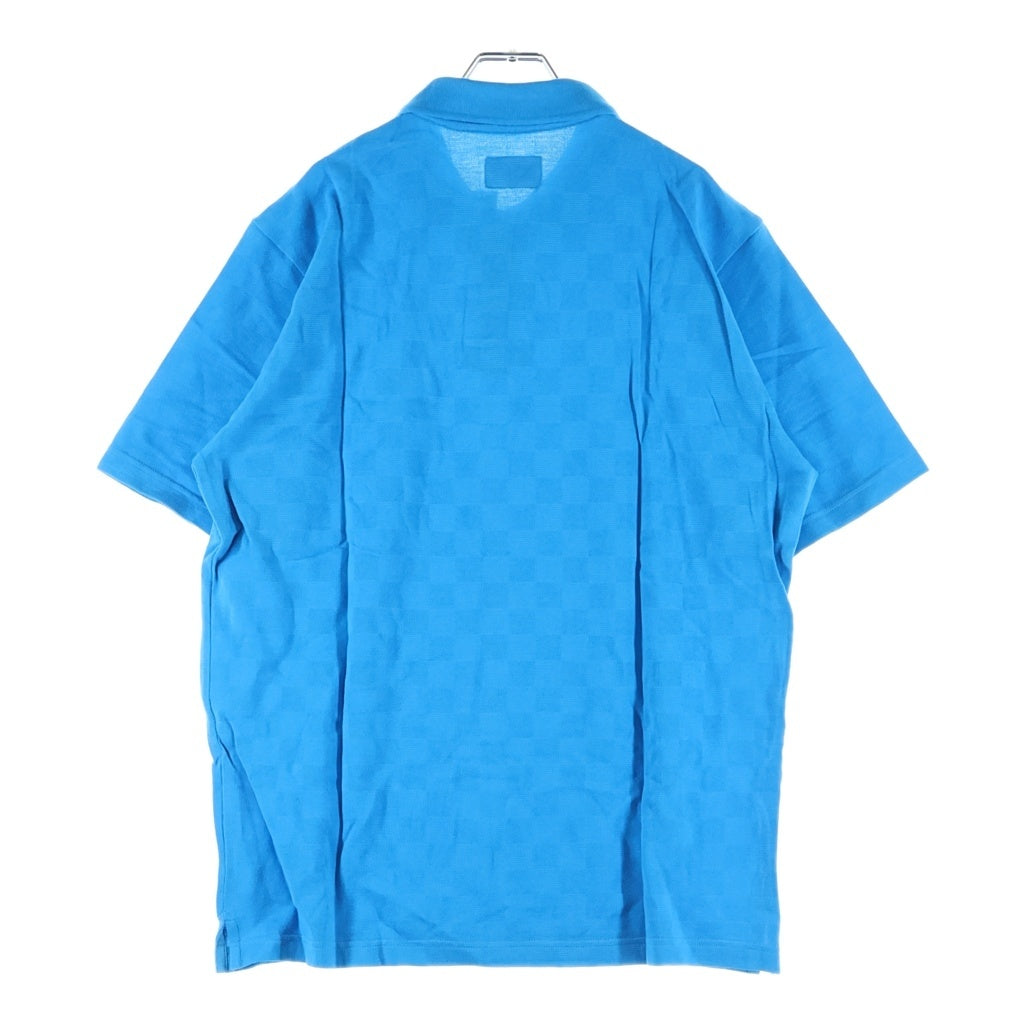 SUPREME(シュプリーム) 08AW Jacquard Check Polo ジャガードチェックポロ 半袖 ポロシャツ ブルー