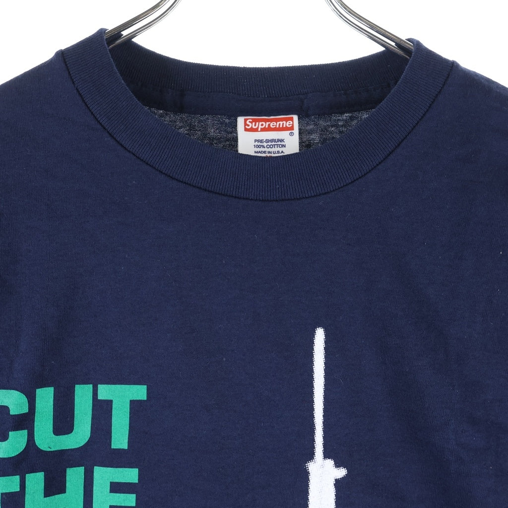 SUPREME(シュプリーム) 09SS Cut The Crap カットザクラップ半袖Tシャツカットソー ネイビー