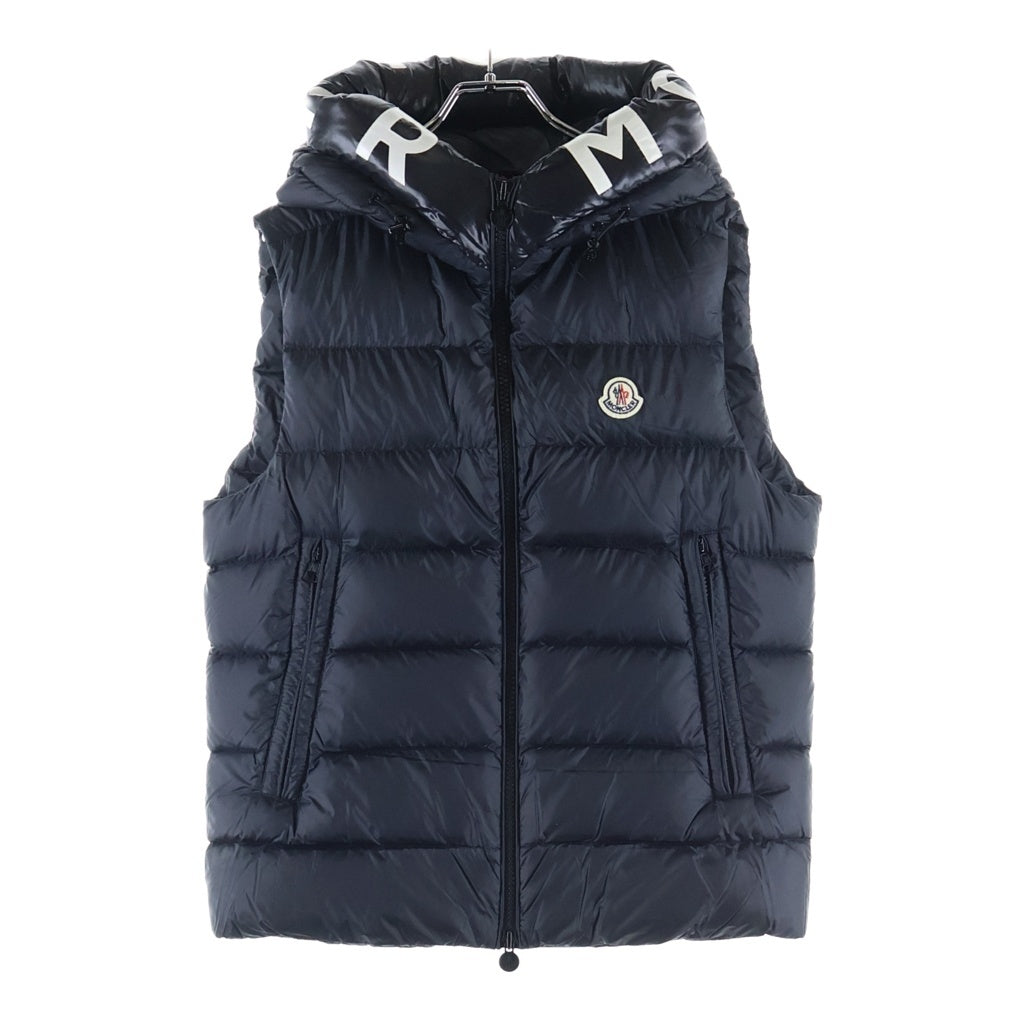 MONCLER(モンクレール) 21AW MONTREUIL モントルイユ ジレ フロントロゴワッペン ダウンベスト ブラック G20911A00018