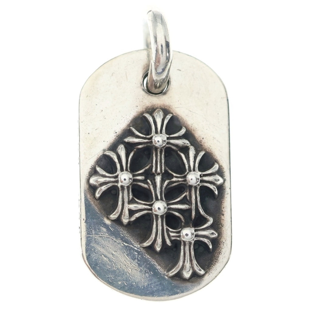 CHROME HEARTS(クロムハーツ) RAISED DOGTAG レイズドドッグタグ チャーム シルバー