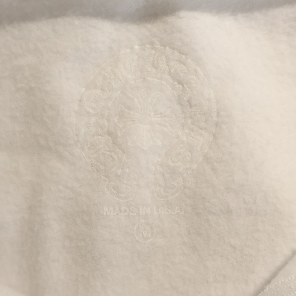 CHROME HEARTS(クロムハーツ) Back Scroll Label Logo Zip Up Hoodie バックスクロールラベル ロゴジップアップフーディ パーカー ホワイト