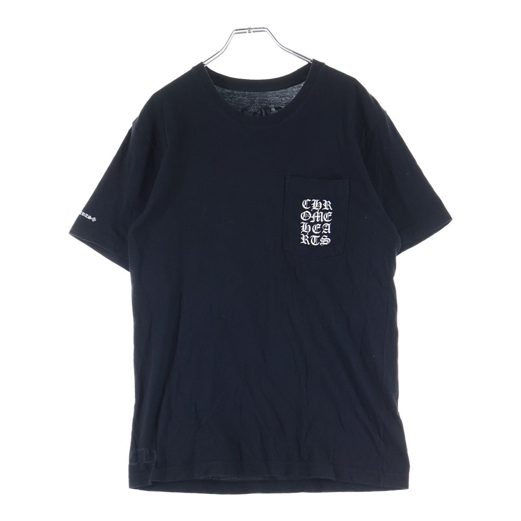 CHROME HEARTS(クロムハーツ) Vertical Logo S/S Tee バーティカルロゴ プリント半袖Tシャツ カットソー ブラック