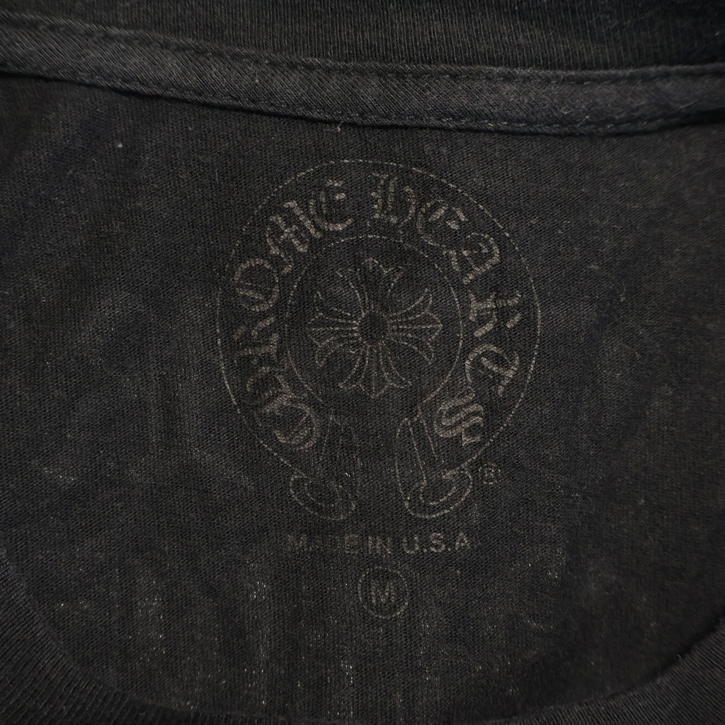 CHROME HEARTS(クロムハーツ) Vertical Logo S/S Tee バーティカルロゴ プリント半袖Tシャツ カットソー ブラック