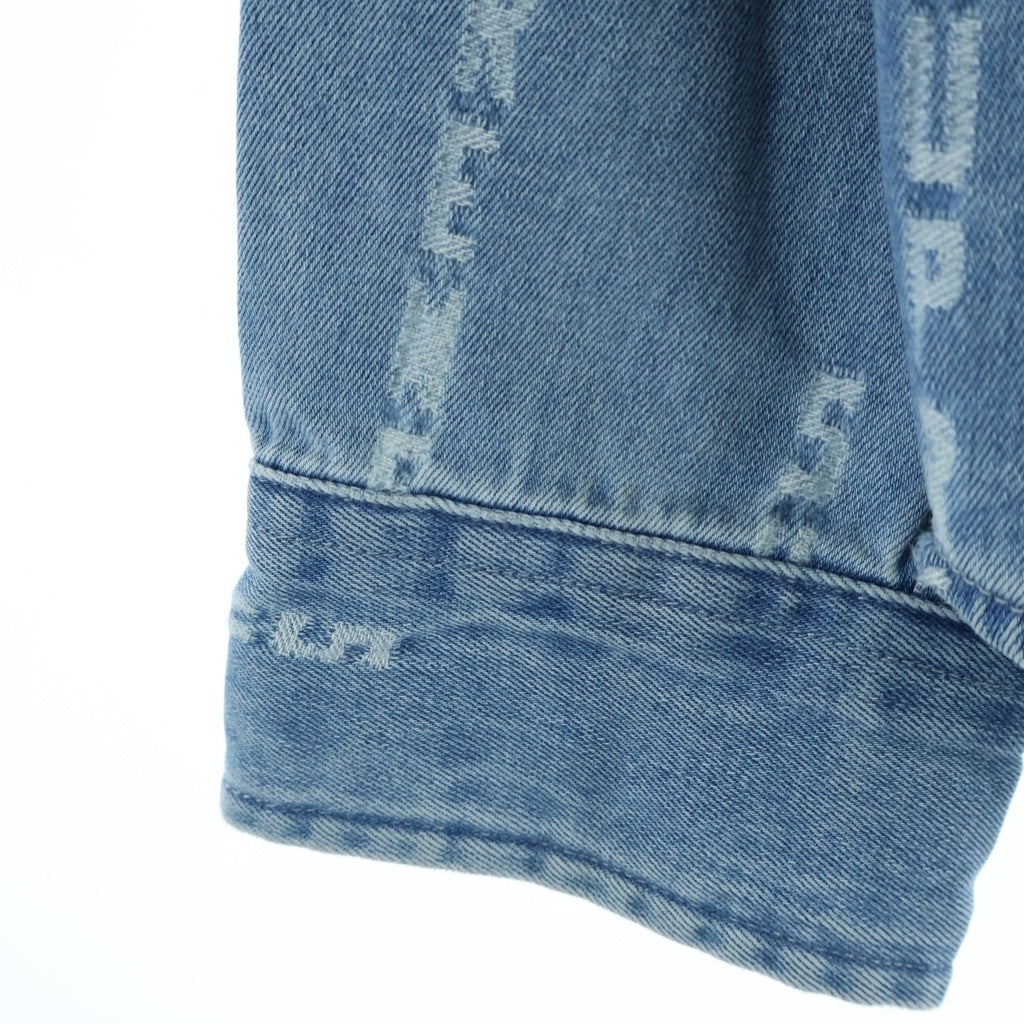 SUPREME(シュプリーム) 20AW Logo Stripe Jacquard Denim Shirt ロゴ ストライプ ジャガード デニムシャツ 長袖シャツ インディゴ