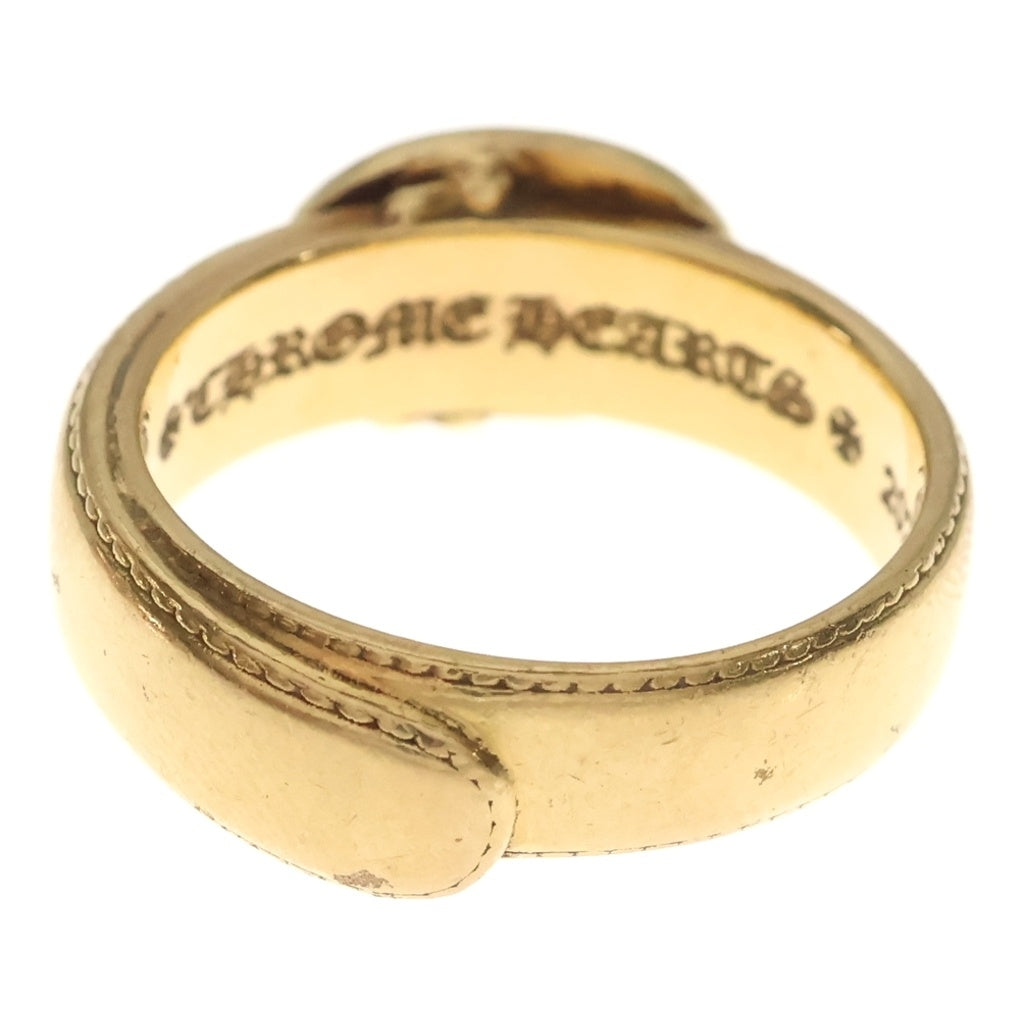CHROME HEARTS(クロムハーツ) 22K CLASSIC OVAL CROSS BELT RING クラシック オーバルクロス ベルトリング ゴールド