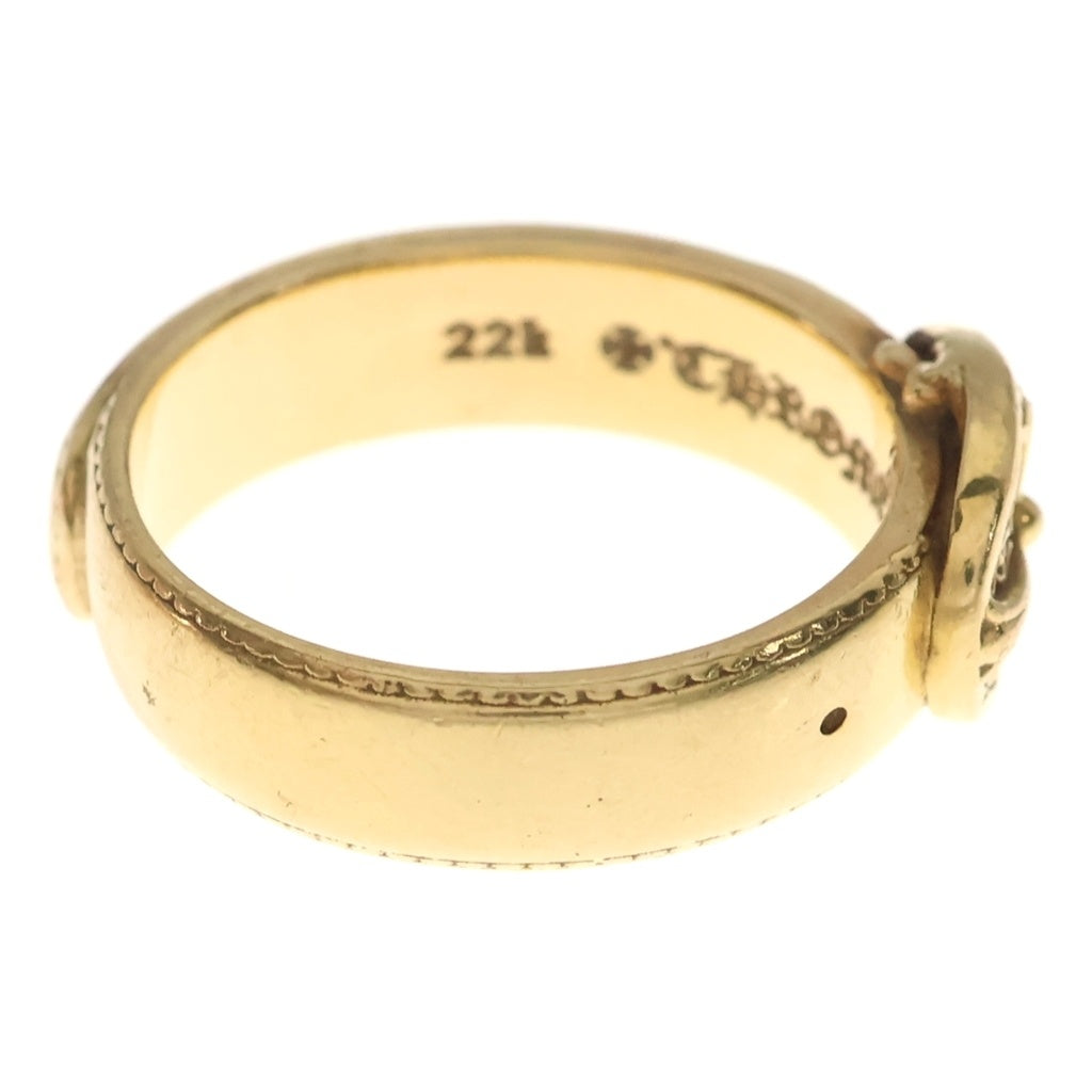 CHROME HEARTS(クロムハーツ) 22K CLASSIC OVAL CROSS BELT RING クラシック オーバルクロス ベルトリング ゴールド