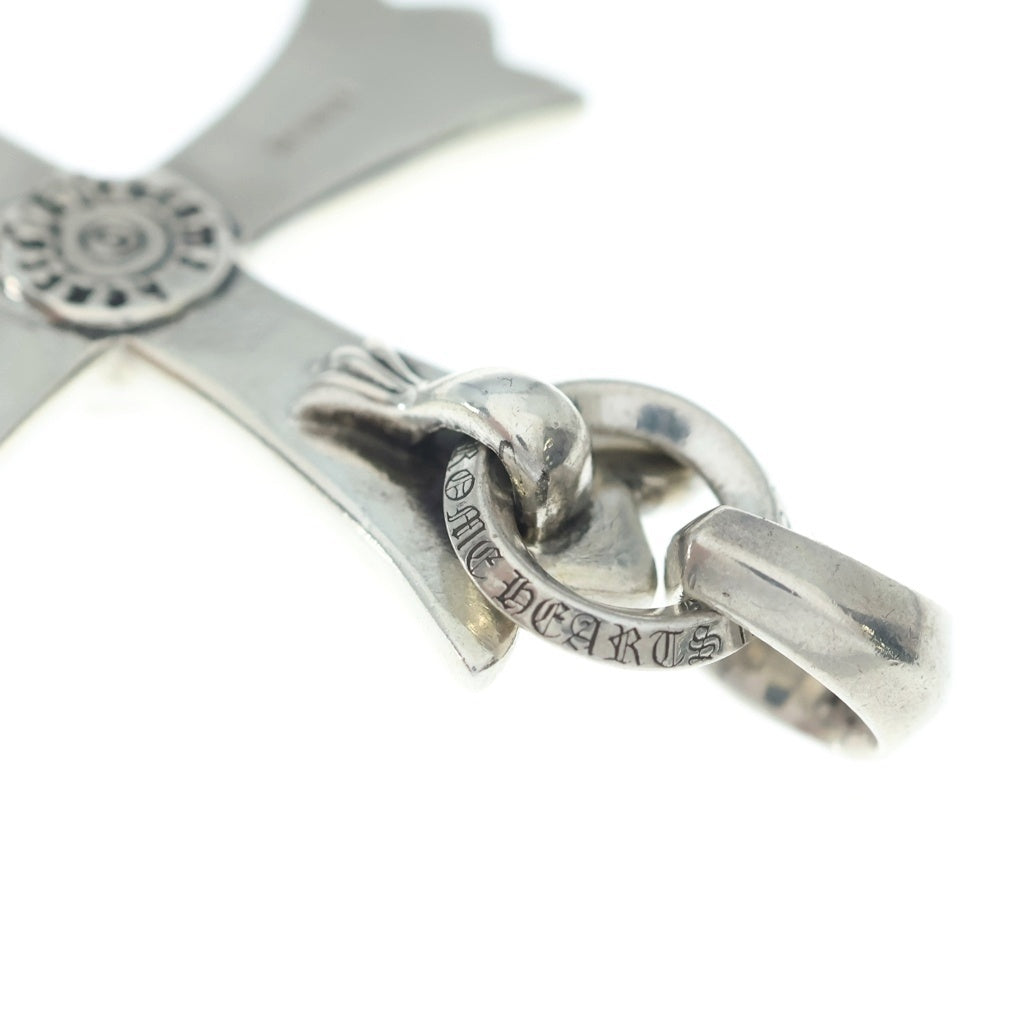 CHROME HEARTS(クロムハーツ) CH CRS LG W/BALE Wベイル ラージCHクロスペンダントトップ シルバー BCA215