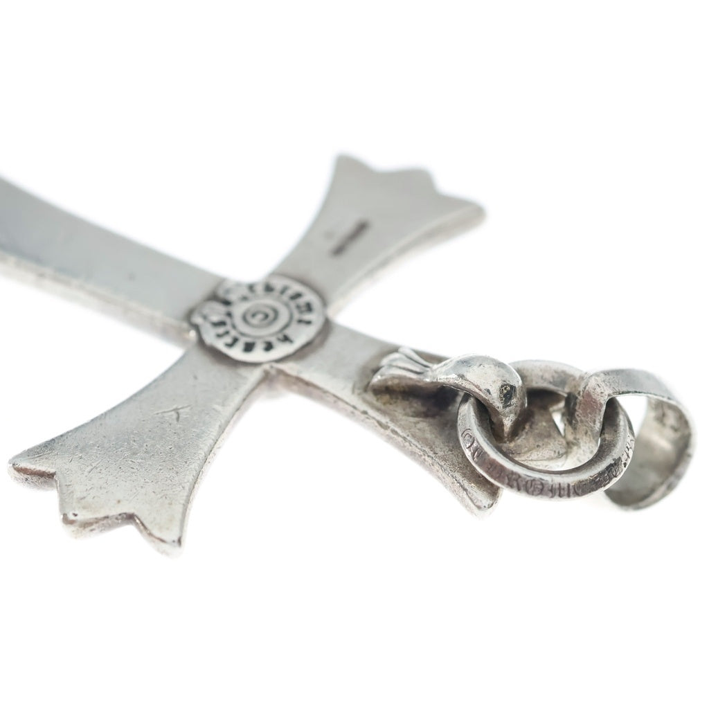CHROME HEARTS(クロムハーツ) CH CRS LG W/BALE Wベイル ラージCHクロスペンダントトップ シルバー
