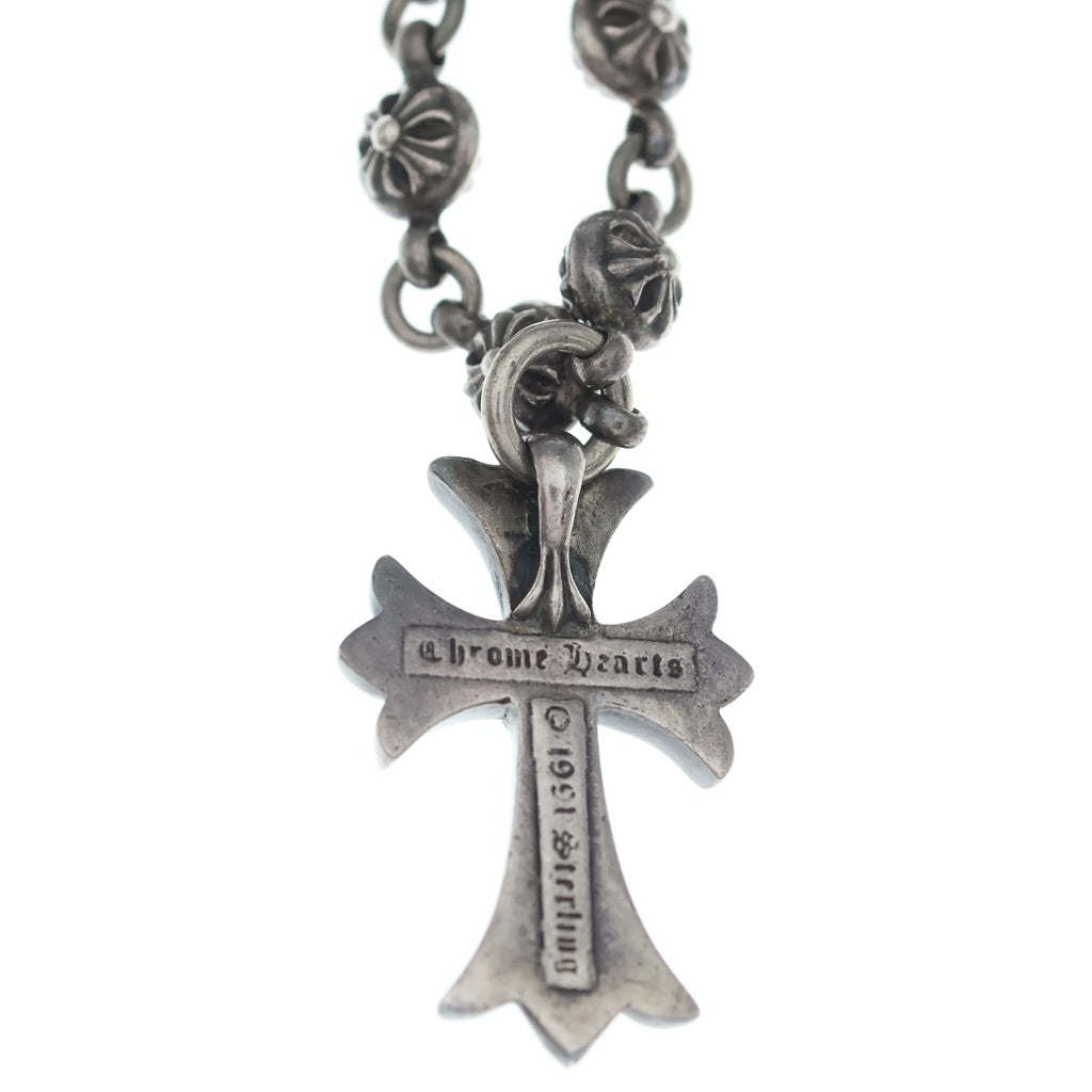 CHROME HEARTS(クロムハーツ) #1 CRSBL CHN SML CH CRS クロスボールチェーン スモールCHクロス ネックレス シルバー BCA193