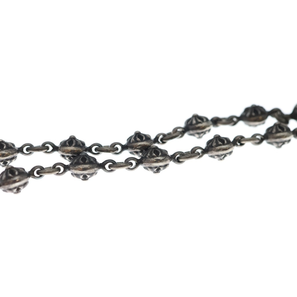 CHROME HEARTS(クロムハーツ) #1 CRSBL CHN SML CH CRS クロスボールチェーン スモールCHクロス ネックレス シルバー BCA193