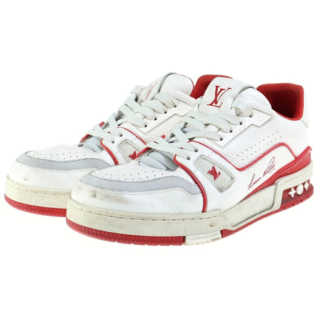 LOUIS VUITTON(ルイヴィトン) LV TRAINER LVトレーナー ローカットスニーカー ホワイト/レッド