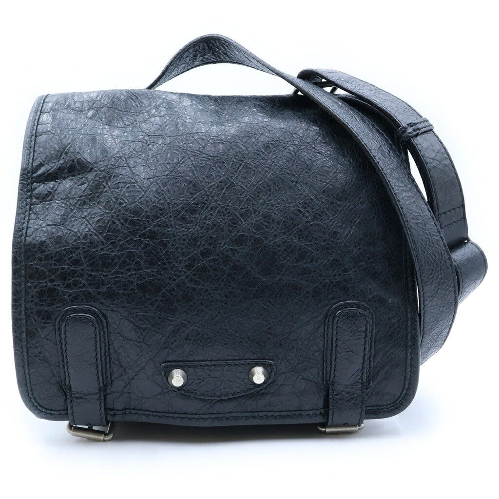 BALENCIAGA(バレンシアガ) SHOULDER BAG ARCHIVE CITY LEATHER アーカイブ シティー レザー ショルダーバッグ ブラック