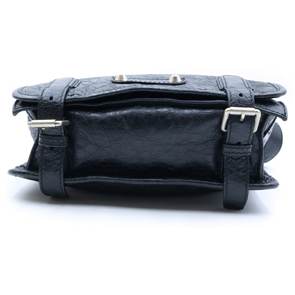 BALENCIAGA(バレンシアガ) SHOULDER BAG ARCHIVE CITY LEATHER アーカイブ シティー レザー ショルダーバッグ ブラック