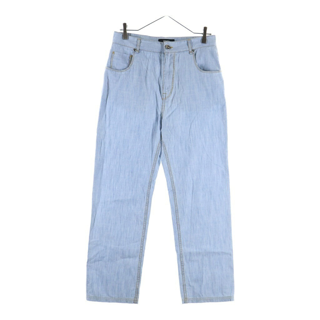 FENDI(フェンディ) Denim Pants ストレート デニムパンツ FLP285 AUWX インディゴ