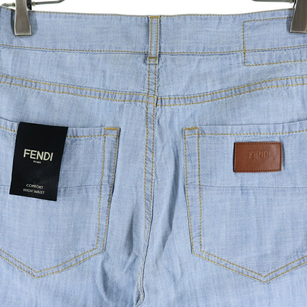 FENDI(フェンディ) Denim Pants ストレート デニムパンツ FLP285 AUWX インディゴ