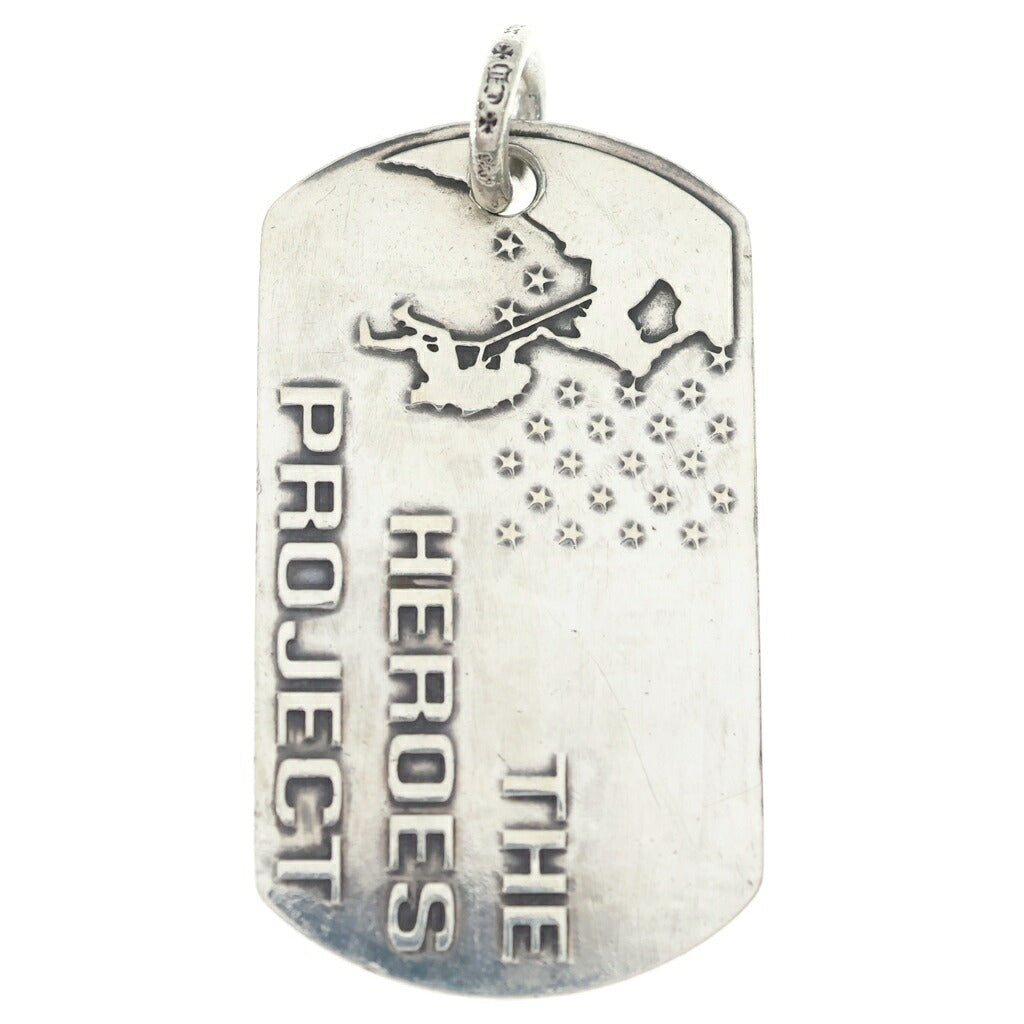 CHROME HEARTS(クロムハーツ) D TAG LRG HEROES PROJECT ヒーローズプロジェクトドッグタグ ラージ ペンダントトップ シルバー