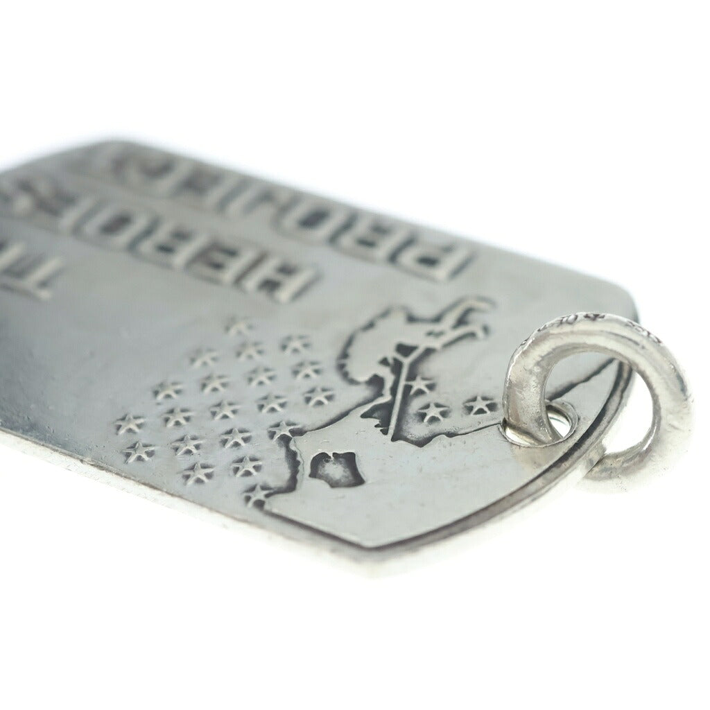 CHROME HEARTS(クロムハーツ) D TAG LRG HEROES PROJECT ヒーローズプロジェクトドッグタグ ラージ ペンダントトップ シルバー