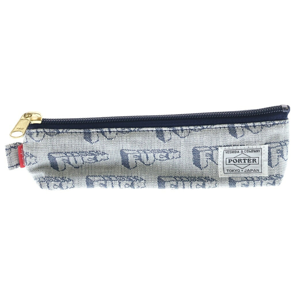 SUPREME(シュプリーム) 10SS ×PORTER Fuck Pen Case ポーター FUCKロゴ ペンケース ネイビー