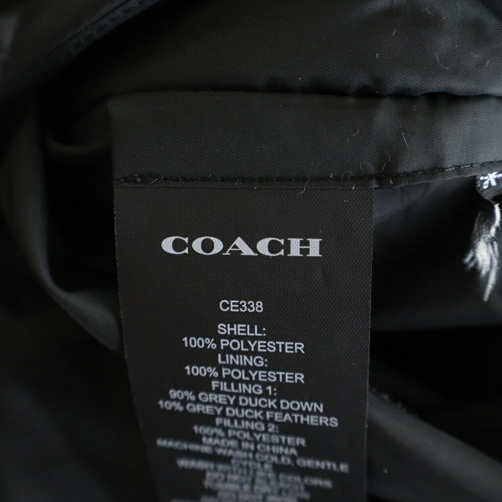 COACH(コーチ) シェルパ シグネチャー ダウンジャケット CE338 ベージュ/ブラック