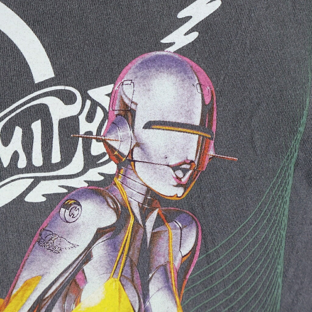 SAINT MICHAEL(セントマイケル) × Aerosmith AS_SS T-SHIRT エアロスミス 半袖Tシャツ ブラック SM-MK8-0000-C25