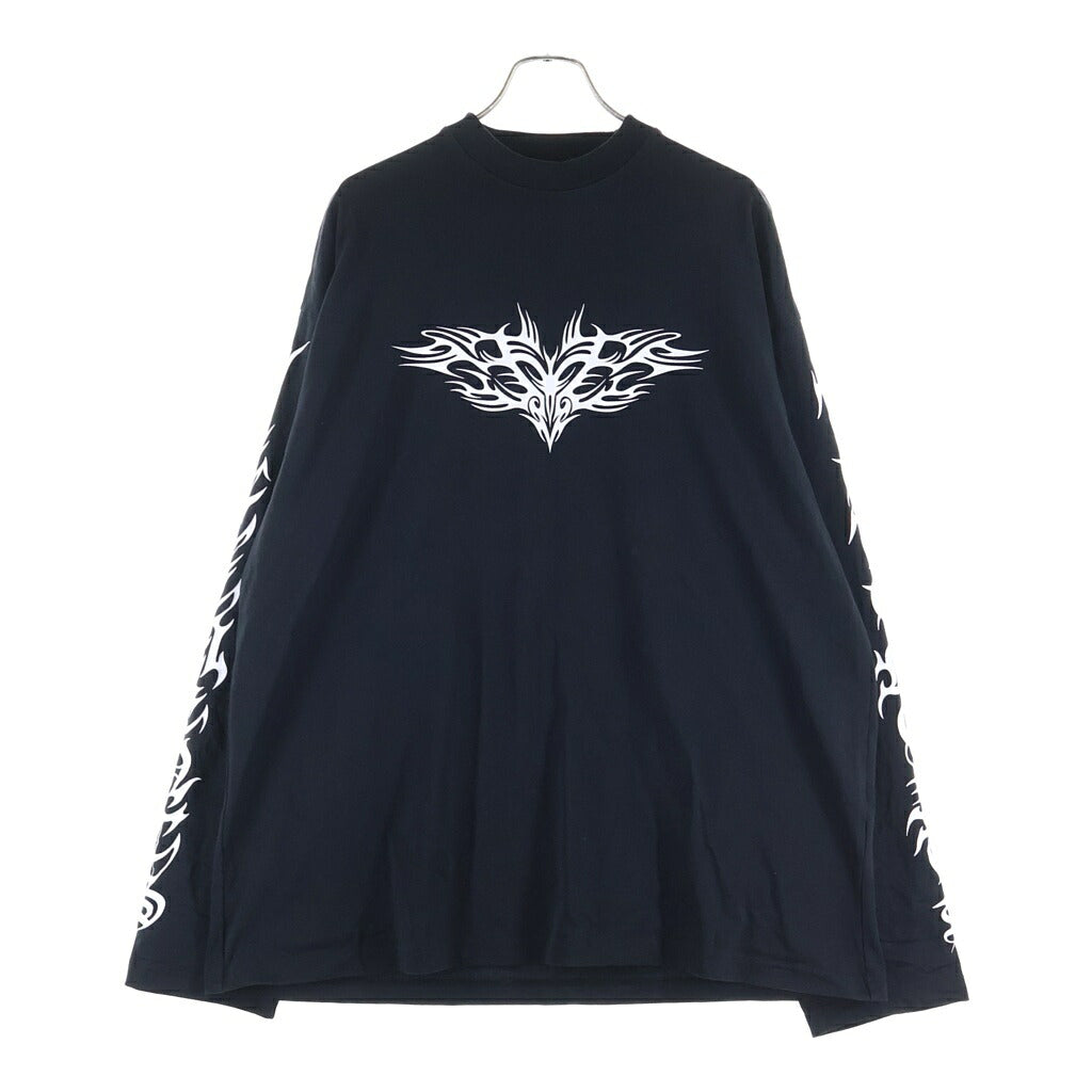VETEMENTS(ヴェトモン) 21AW GOTHIC LOGO LONGSLEEVE ゴシックロゴ ロングスリーブTシャツ ブラック UA52TR590B