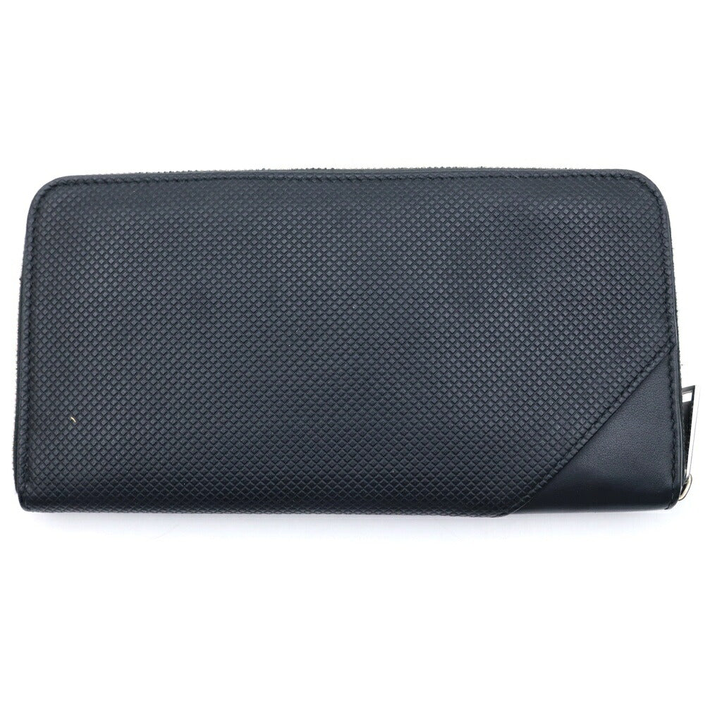 BOTTEGA VENETA(ボッテガヴェネタ) マルコポーロ マットカーフスキン ラウンドジップ ウォレット 長財布 ブラック 573431 VMAW4 1000