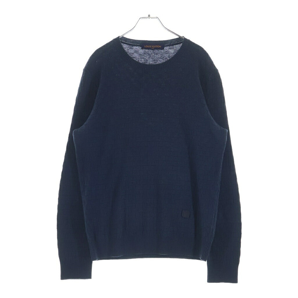 LOUIS VUITTON(ルイヴィトン) DAMIER CREW NECK SWEATER ダミエ クルーネックセーター HBN45WF99 ネイビー
