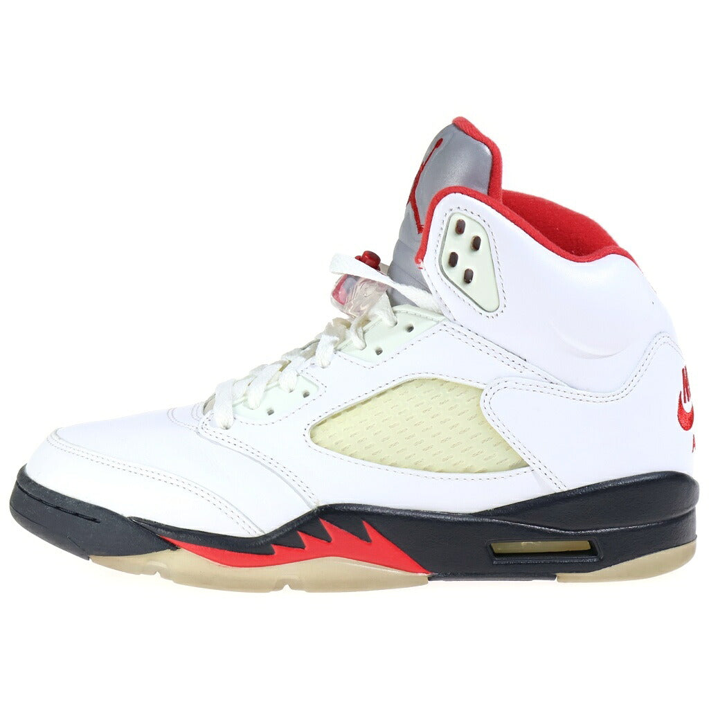 NIKE(ナイキ) AIR JORDAN 5 RETRO OG FIRE RED DA1911-102 エアジョーダン レトロ ファイアレッド ハイカットスニーカー US9/27.0cm ホワイト/レッド