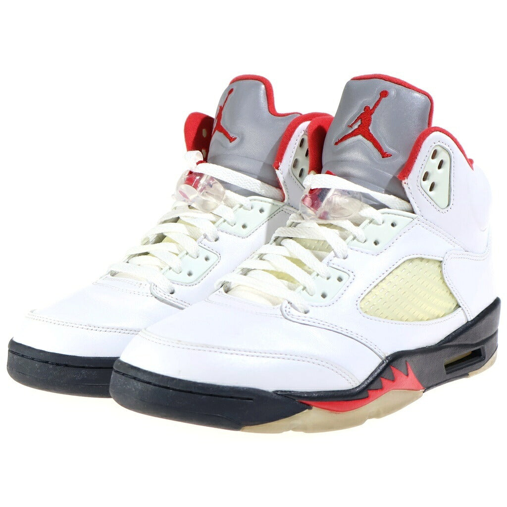 NIKE(ナイキ) AIR JORDAN 5 RETRO OG FIRE RED DA1911-102 エアジョーダン レトロ ファイアレッド ハイカットスニーカー US9/27.0cm ホワイト/レッド