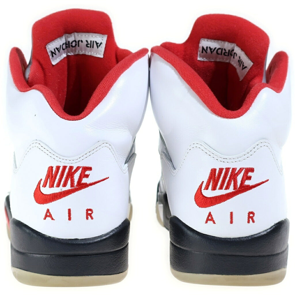 NIKE(ナイキ) AIR JORDAN 5 RETRO OG FIRE RED DA1911-102 エアジョーダン レトロ ファイアレッド ハイカットスニーカー US9/27.0cm ホワイト/レッド