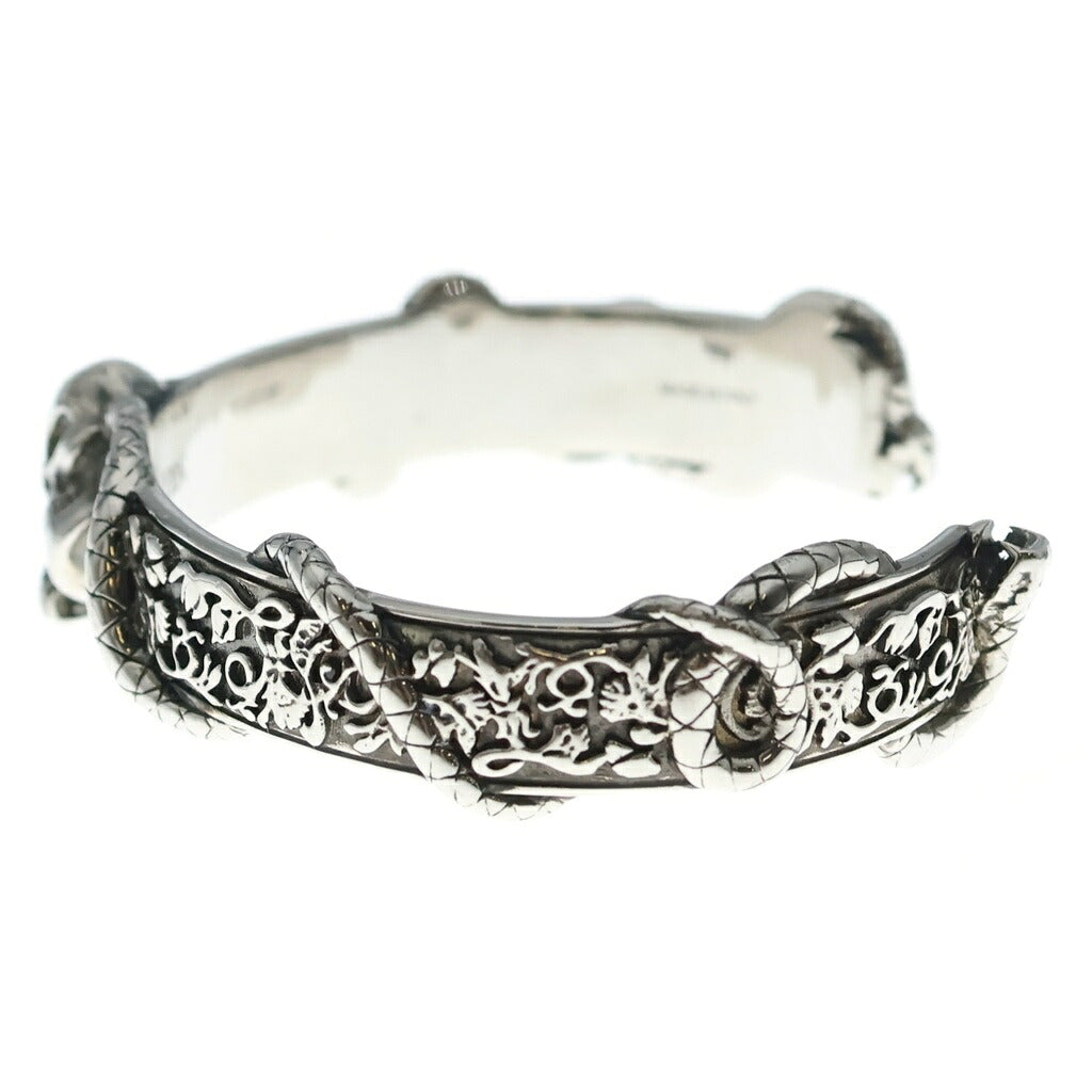 Alexander McQueen(アレキサンダーマックイーン) Skull And Snake Bracelet スカルアンドスネーク ブレスレット シルバー
