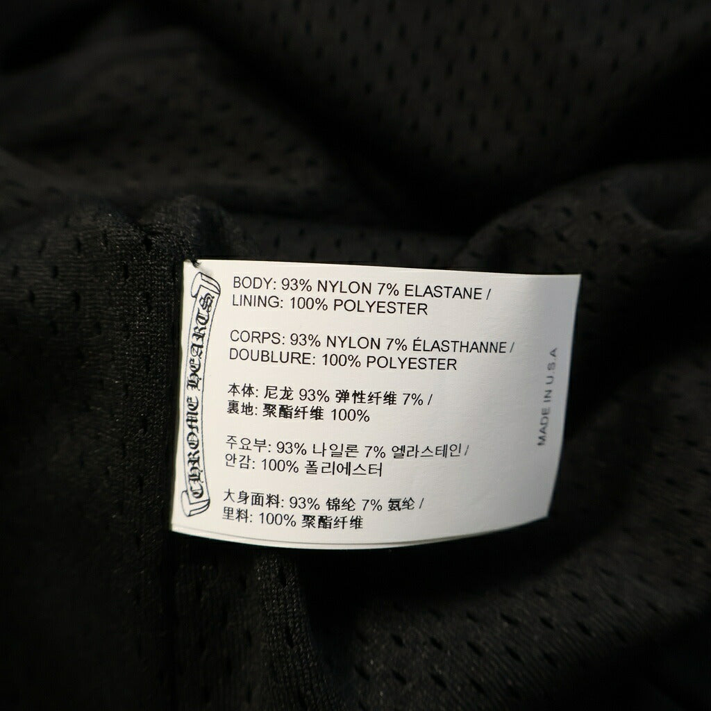 CHROME HEARTS(クロムハーツ) RIGGINS FBRC レタリングプリント クロスボールボタン ナイロンコーチジャケット ブラック