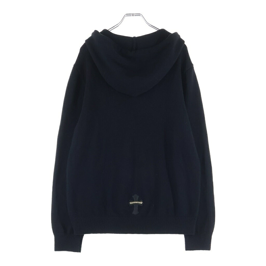 CHROME HEARTS(クロムハーツ) Y NOT WAITING ROOM カシミア クロスパッチ パーカー ブラック