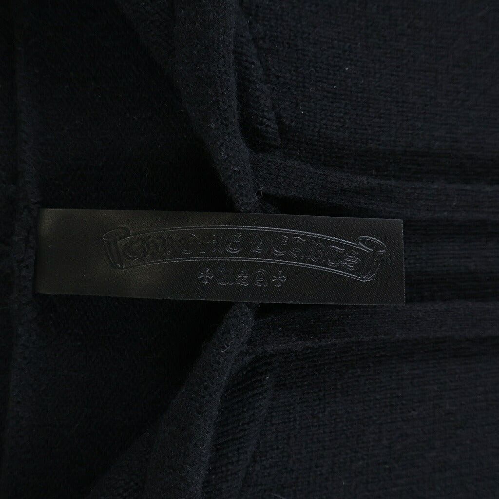 CHROME HEARTS(クロムハーツ) Y NOT WAITING ROOM カシミア クロスパッチ パーカー ブラック