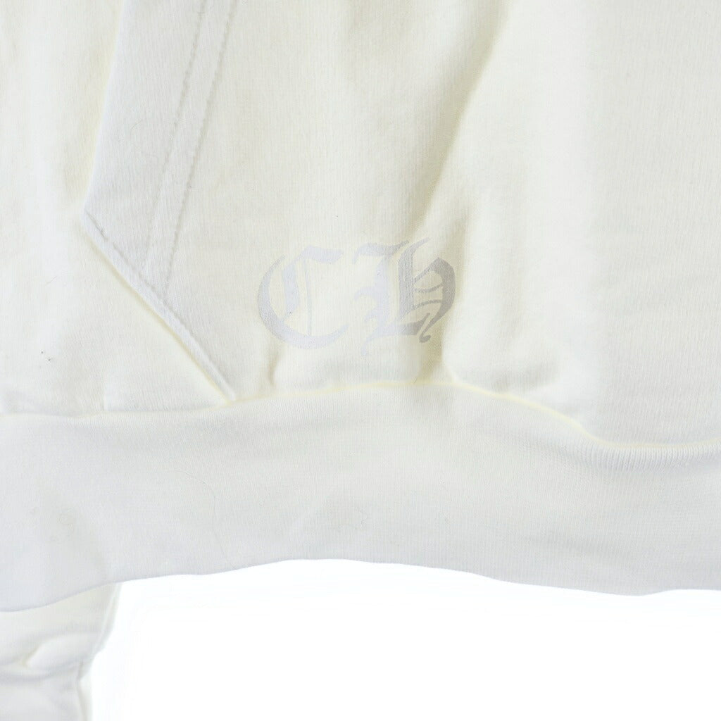 CHROME HEARTS(クロムハーツ) Vertical Arm Logo Hoodie バーティカルアームロゴフーディー パーカー ホワイト